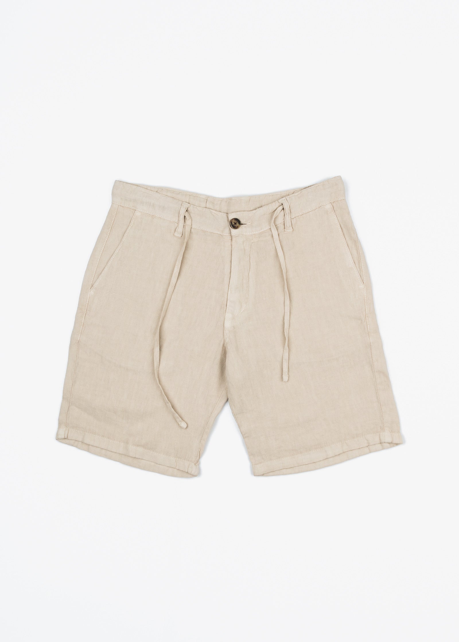 LINEN BERMUDA SHORTS WITH DRAWSTRING