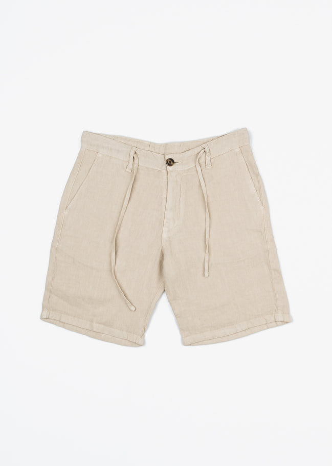 LINEN BERMUDA SHORTS WITH DRAWSTRING