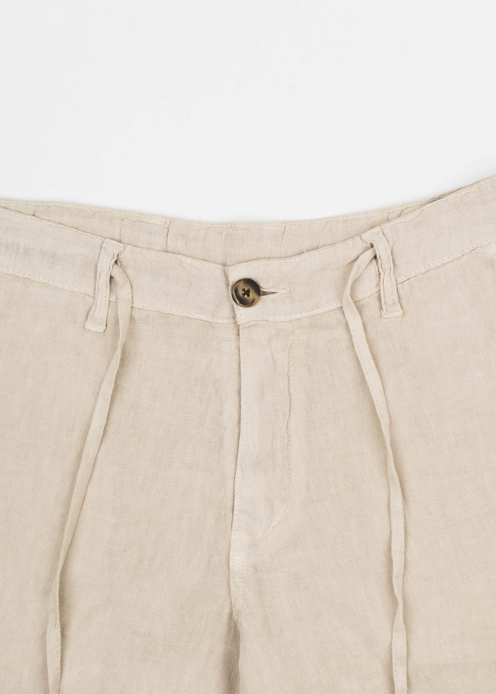 LINEN BERMUDA SHORTS WITH DRAWSTRING