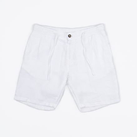 LINEN BERMUDA SHORTS WITH DARTS