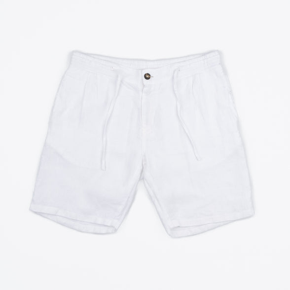 BERMUDA DE LINO CON PINZAS