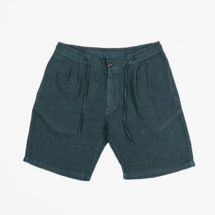 LINEN BERMUDA SHORTS WITH DARTS