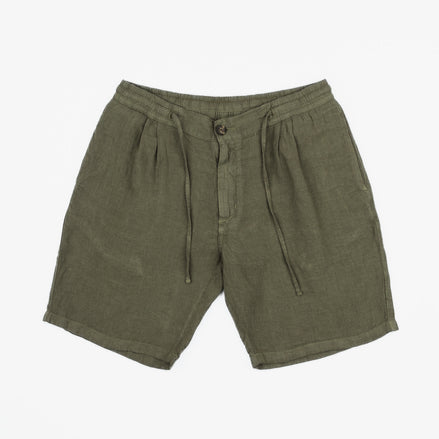 LINEN BERMUDA SHORTS WITH DARTS