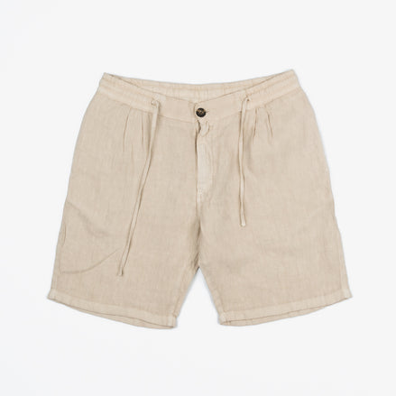 LINEN BERMUDA SHORTS WITH DARTS