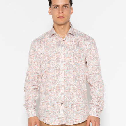PARADISE ELASTAN PRINTED SHIRT