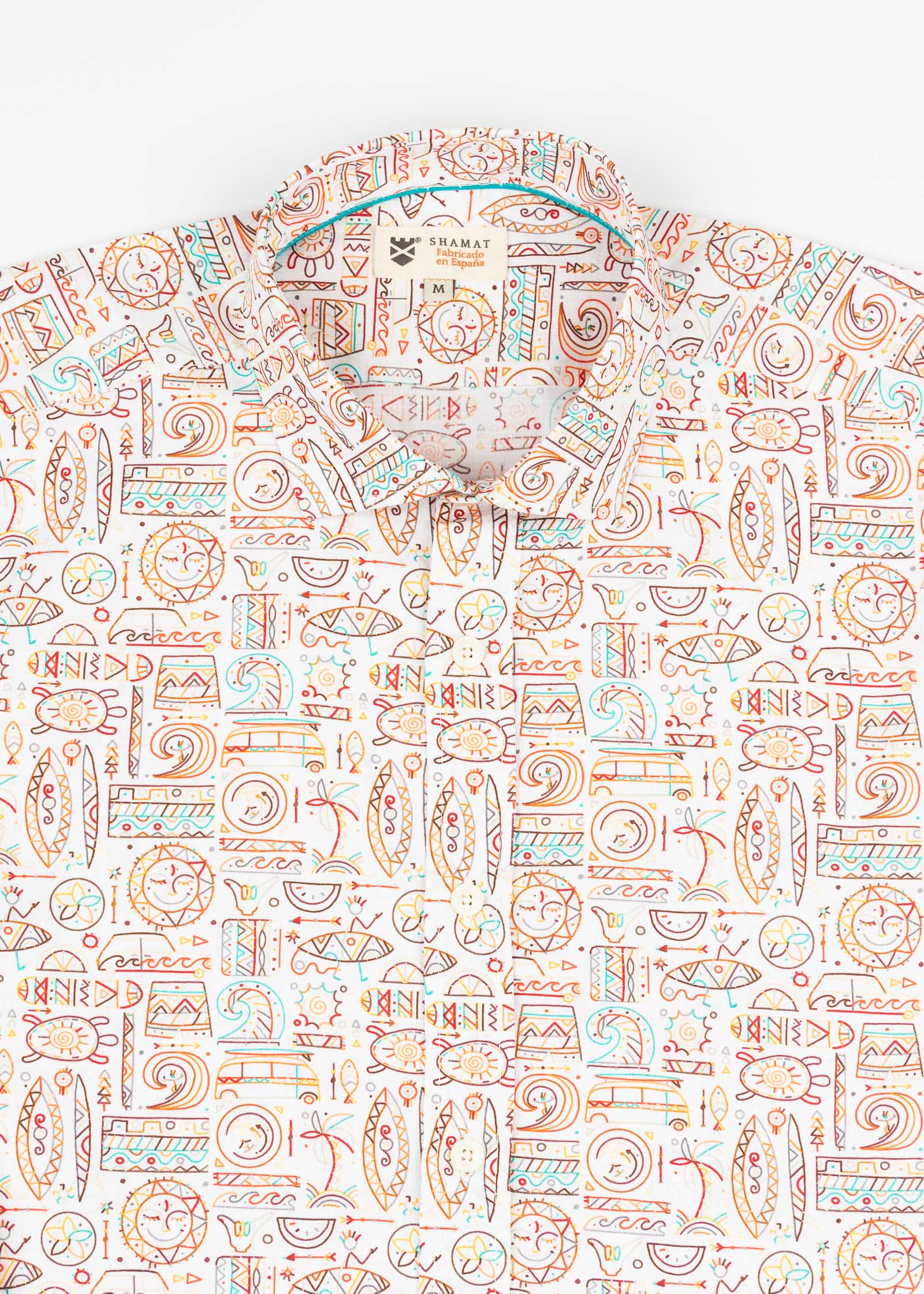 CAMISA ESTAMPADA COM ELÁSTICO PARADISE