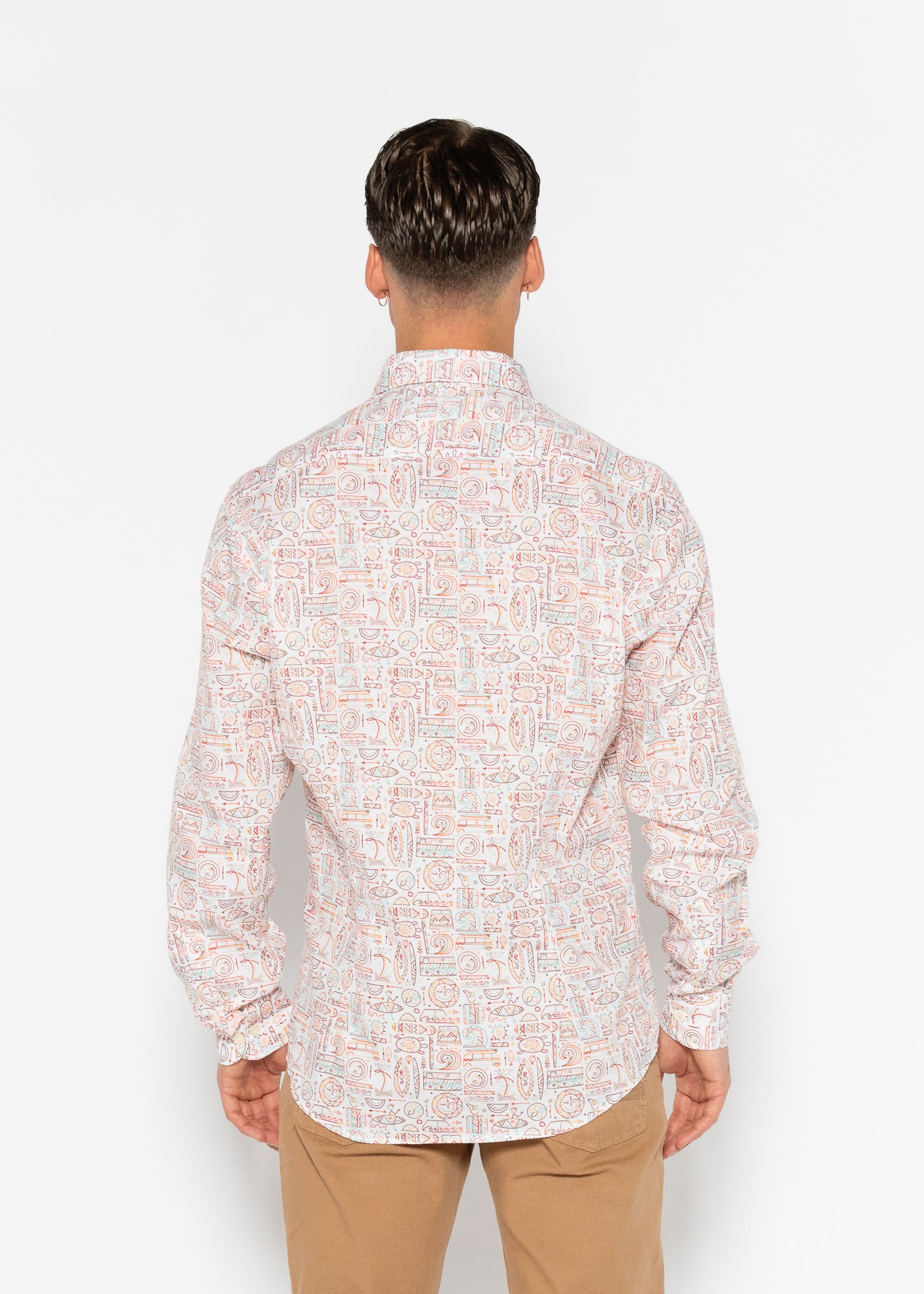 CAMISA ESTAMPADA COM ELÁSTICO PARADISE