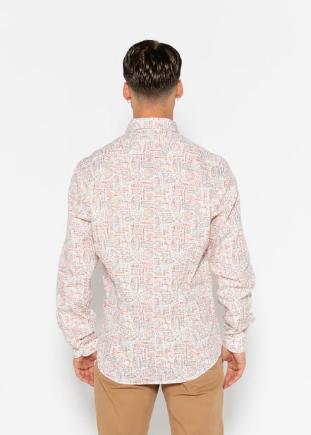 CAMISA ESTAMPADA COM ELÁSTICO PARADISE