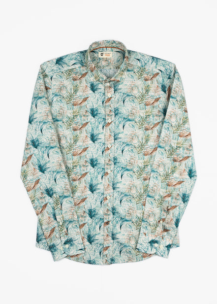 CAMISA ESTAMPADA DE ELASTANO HISTORY