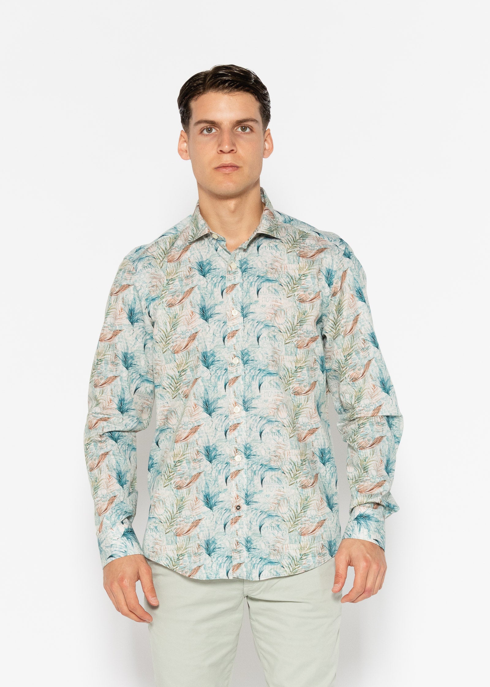 CAMISA ESTAMPADA DE ELASTANO HISTORY