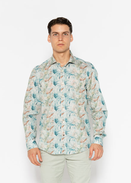 CAMISA ESTAMPADA DE ELASTANO HISTORY