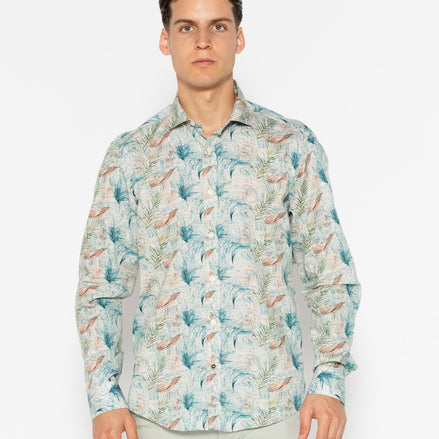 HISTORY ELASTAN PRINTED SHIRT
