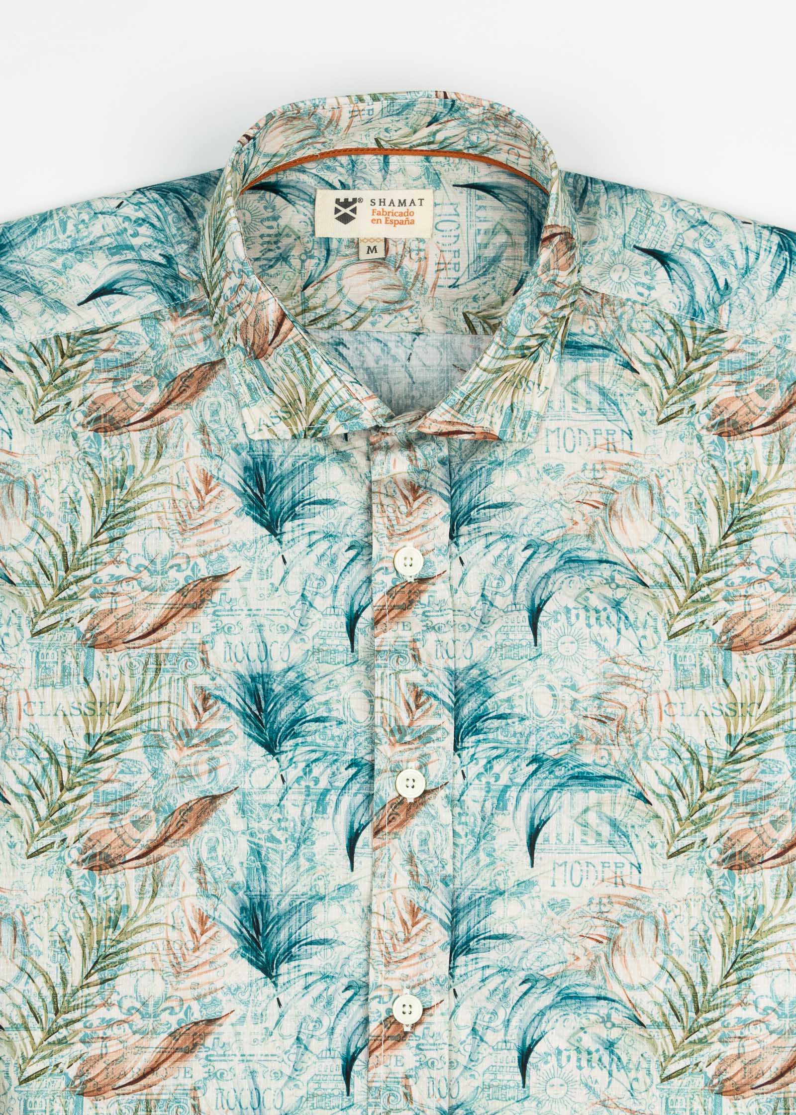 CAMISA ESTAMPADA DE ELASTANO HISTORY