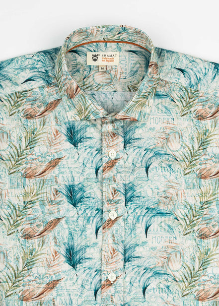 CAMISA ESTAMPADA DE ELASTANO HISTORY