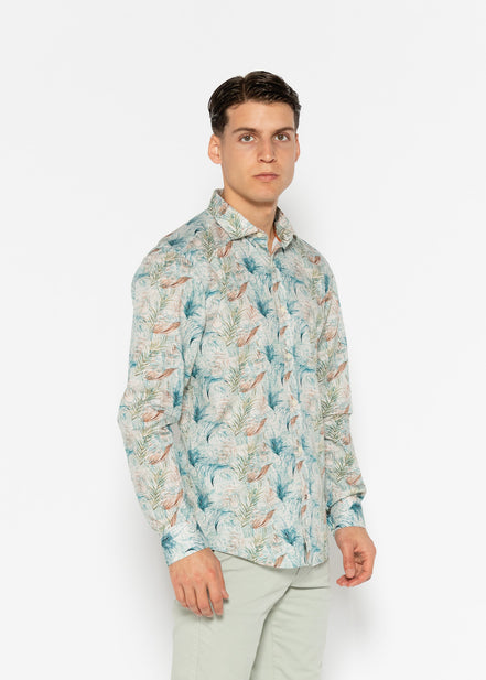 CAMISA ESTAMPADA DE ELASTANO HISTORY