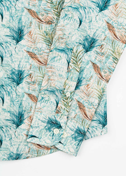 CAMISA ESTAMPADA DE ELASTANO HISTORY
