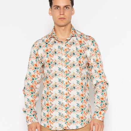 AUTUMN ELASTAN PRINTED SHIRT