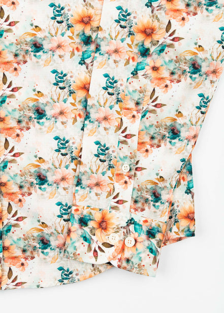 CAMISA ESTAMPADA DE ELASTÃO DE OUTONO