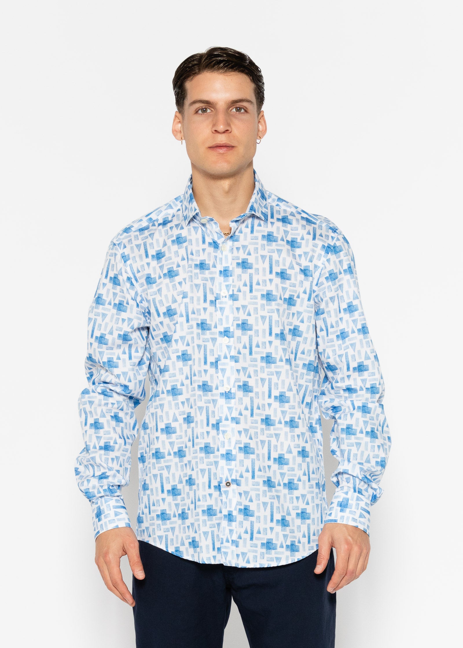 GREECE ELASTAN PRINTED SHIRT