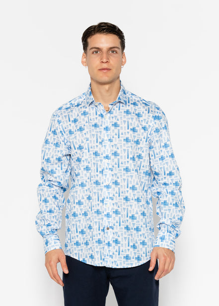 GREECE ELASTAN PRINTED SHIRT