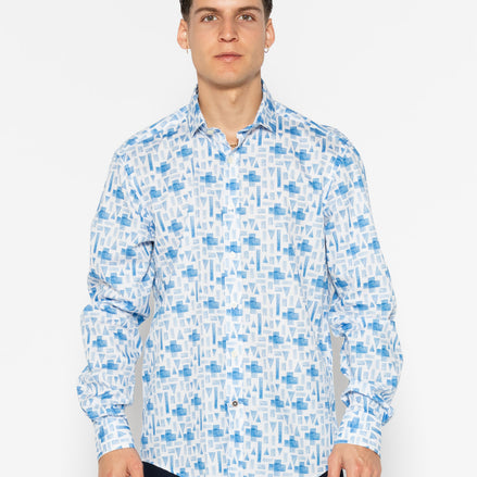 GREECE ELASTAN PRINTED SHIRT