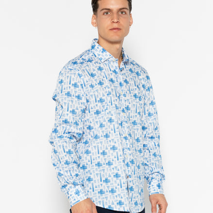 GREECE ELASTAN PRINTED SHIRT