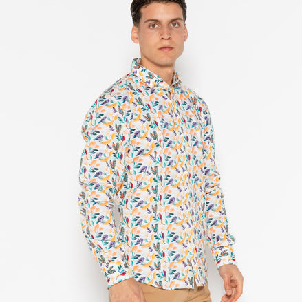 PAPAYA ELASTANE PRINTED SHIRT