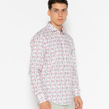 GARDEN ELASTAN PRINTED SHIRT
