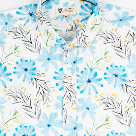 ELASTANE DAISY PRINTED SHIRT
