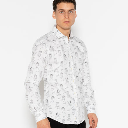FRIDA ELASTAN PRINTED SHIRT