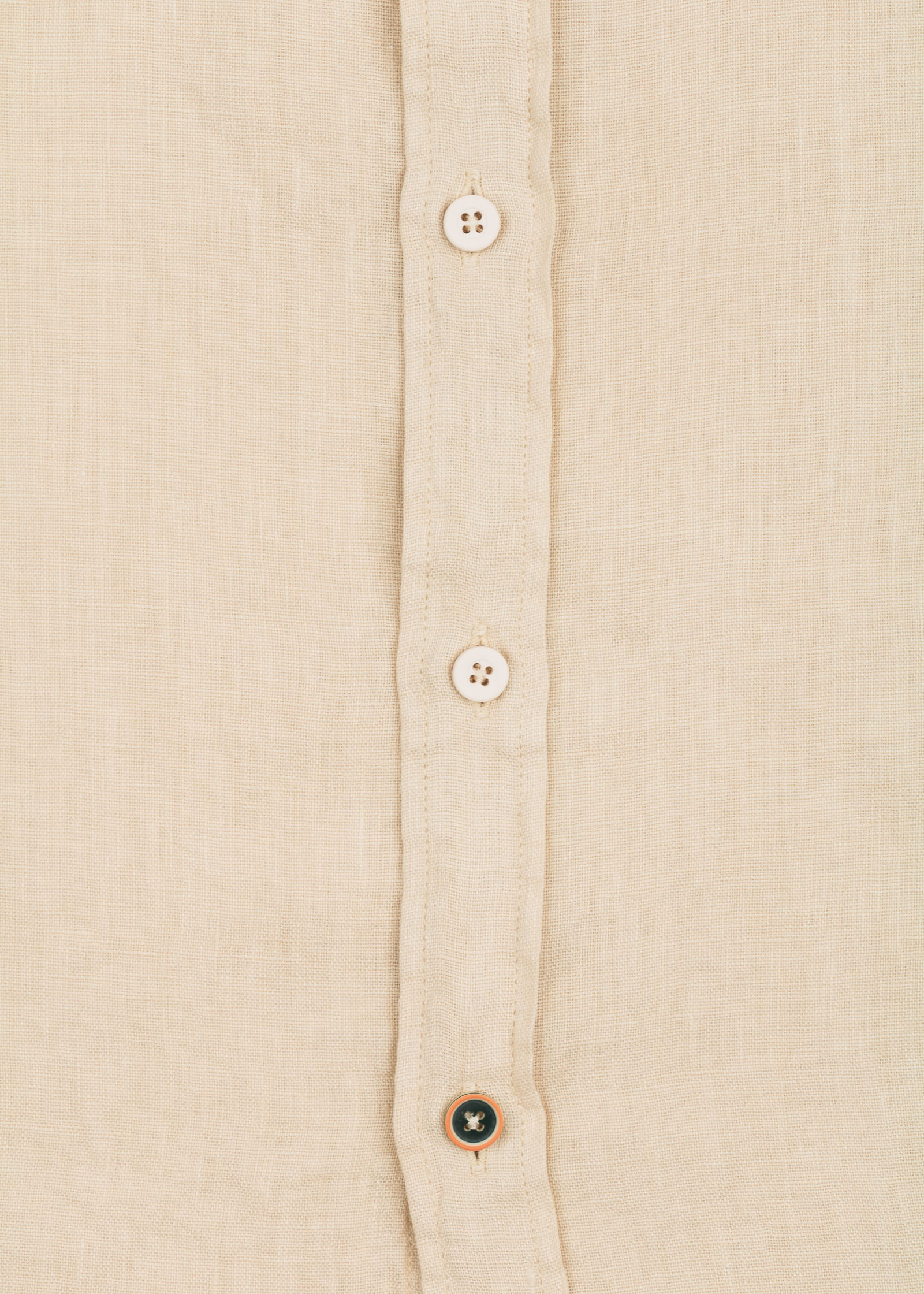 LINEN SHIRT WITH ITALIAN COLLAR