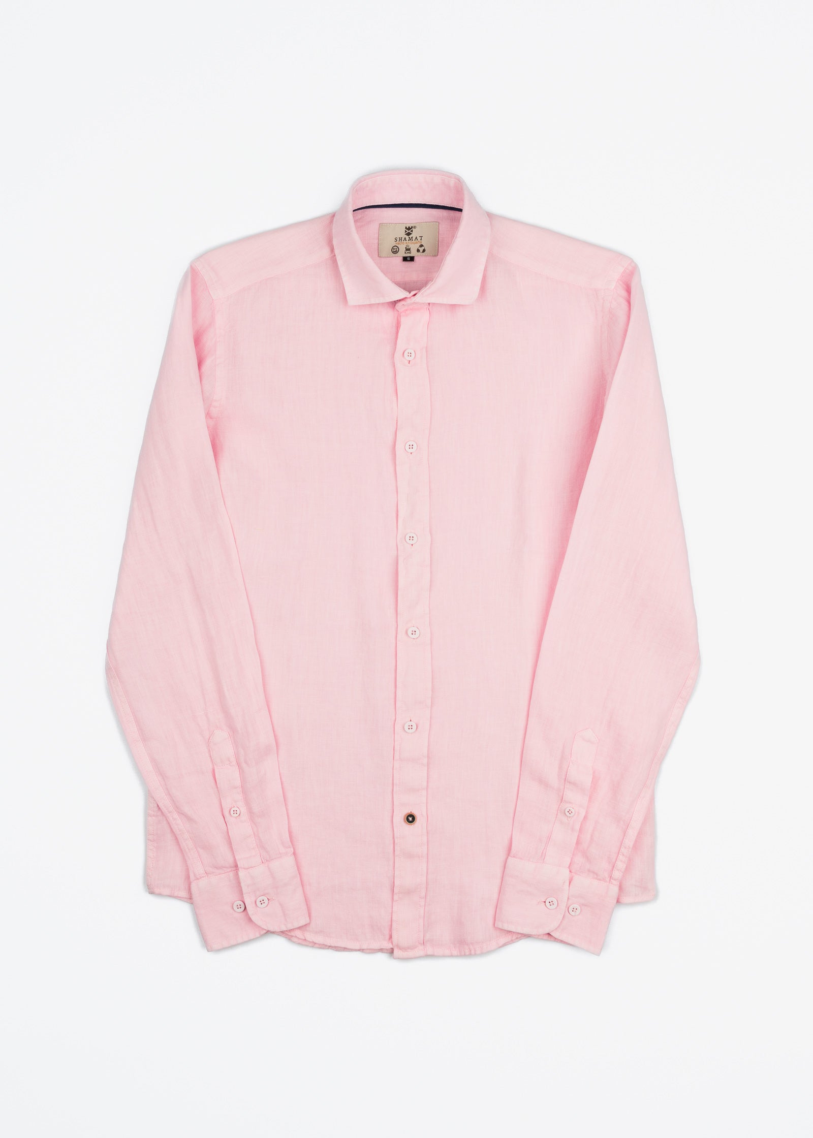 LINEN SHIRT WITH ITALIAN COLLAR