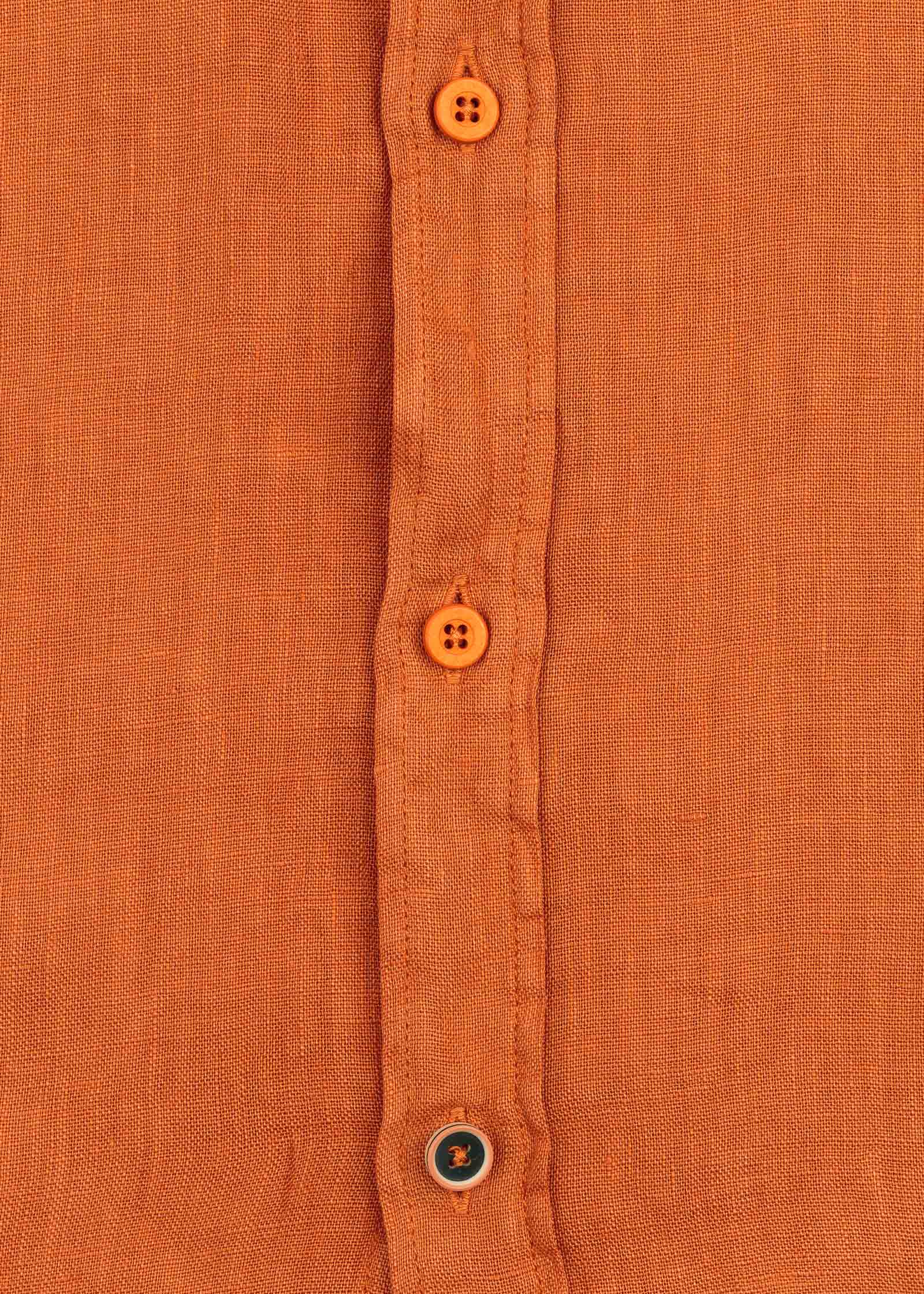 LINEN SHIRT WITH ITALIAN COLLAR