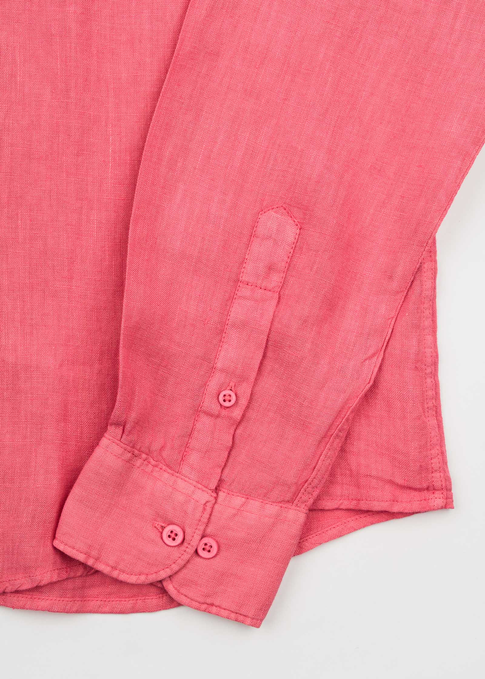 LINEN SHIRT WITH ITALIAN COLLAR