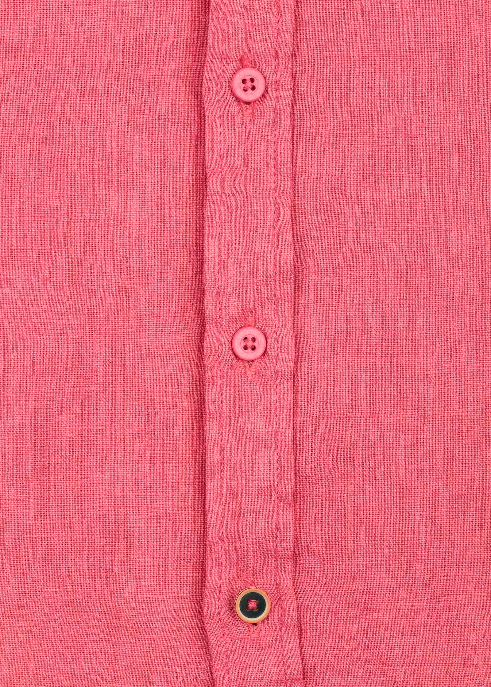 LINEN SHIRT WITH ITALIAN COLLAR