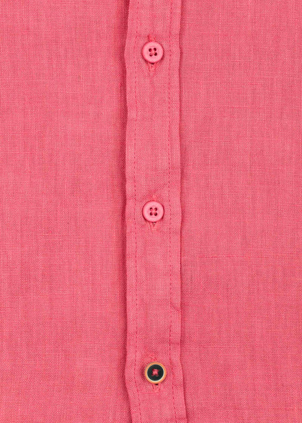 LINEN SHIRT WITH ITALIAN COLLAR