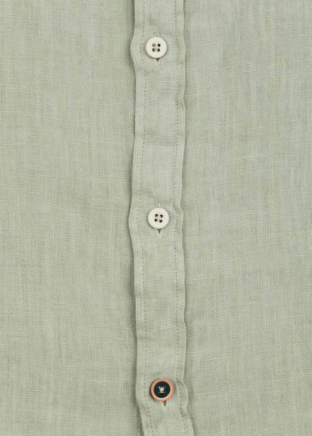 LINEN SHIRT WITH ITALIAN COLLAR