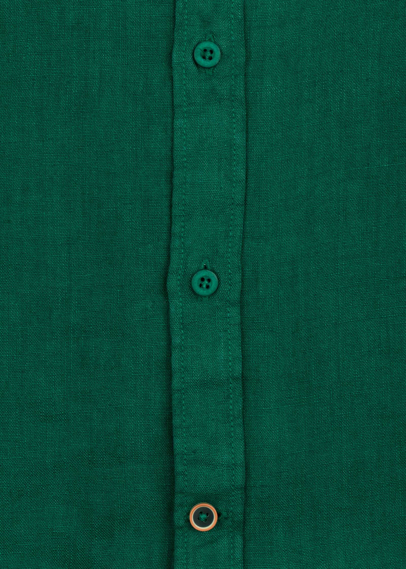 LINEN SHIRT WITH MANGO COLLAR