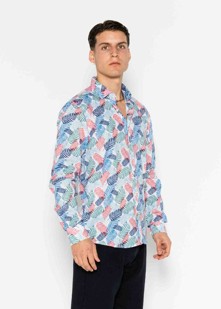 M/L PRINTED VOILÈ SHIRT