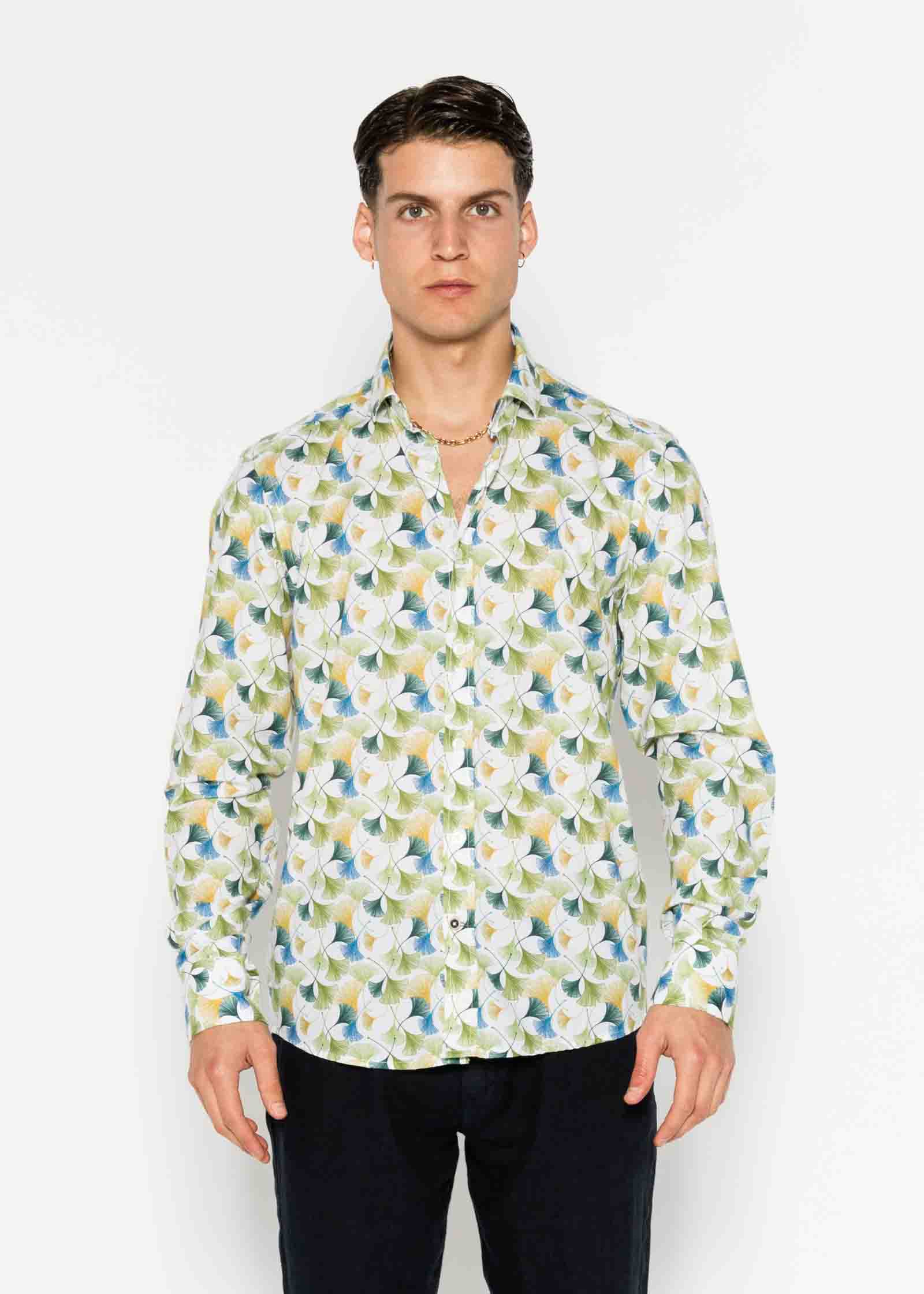 M/L PRINTED VOILÈ SHIRT