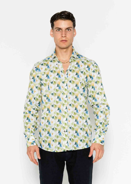 M/L PRINTED VOILÈ SHIRT