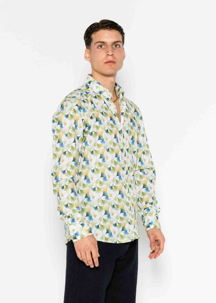 M/L PRINTED VOILÈ SHIRT