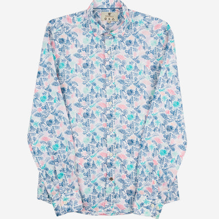 CAMISA M/L ESTAMPADA VOILÈ COASTAL