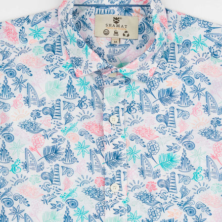 CAMISA M/L ESTAMPADA VOILÈ COASTAL
