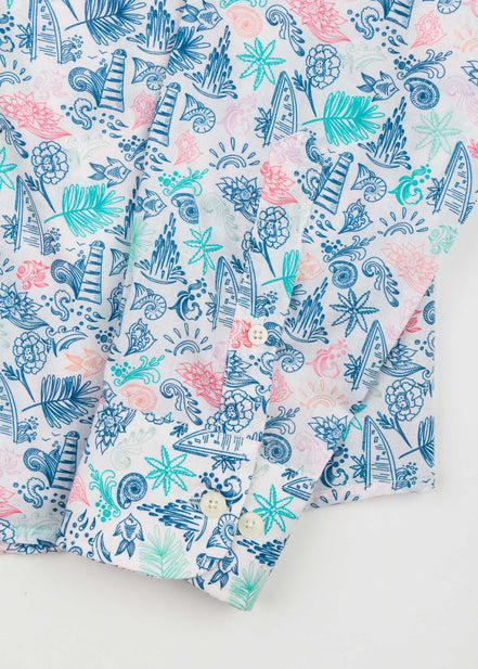 COASTAL VOILÈ PRINTED SHIRT M/L