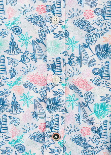 COASTAL VOILÈ PRINTED SHIRT M/L
