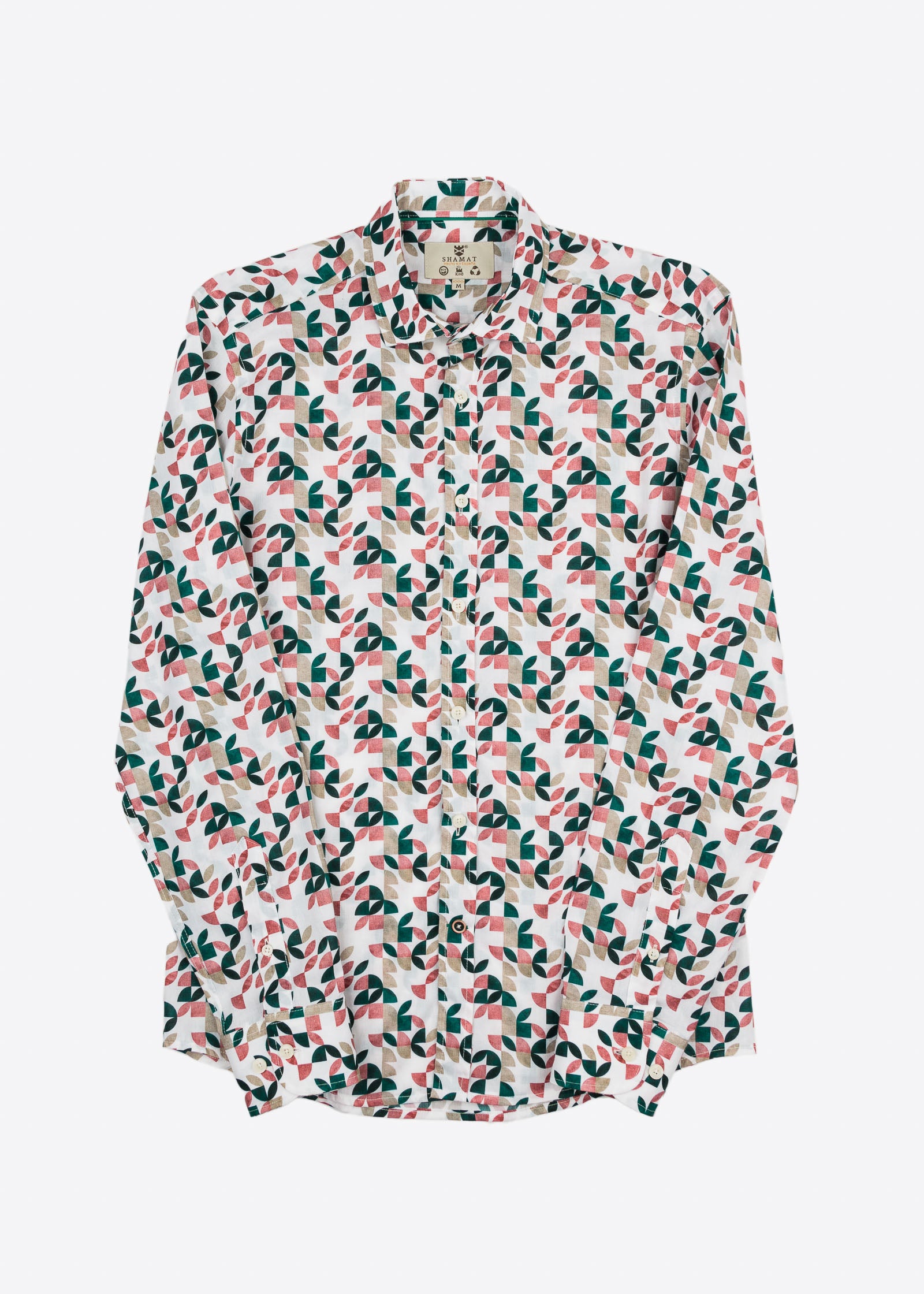 VOILÈ GEOMETRIC PRINTED SHIRT M/L