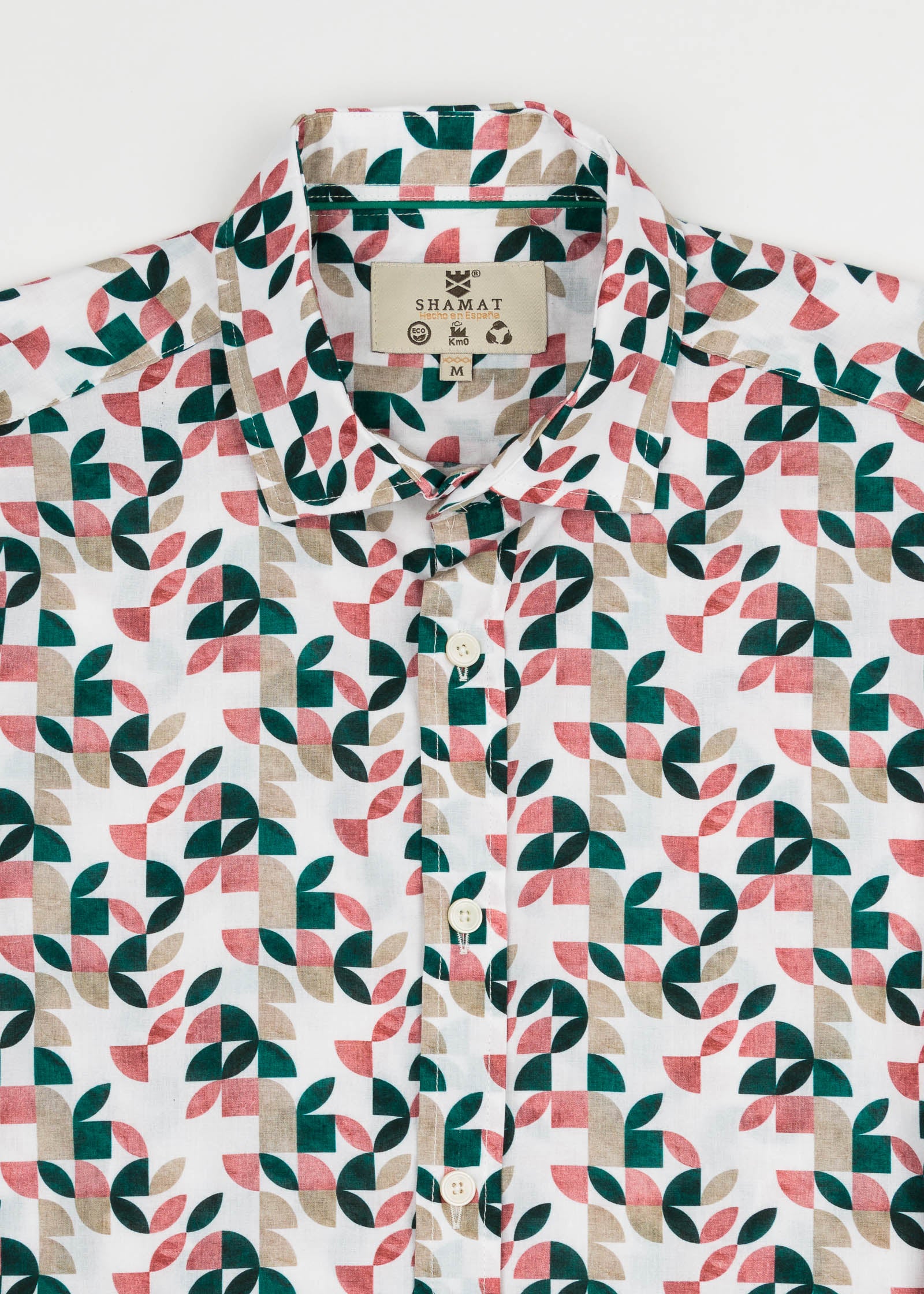 VOILÈ GEOMETRIC PRINTED SHIRT M/L