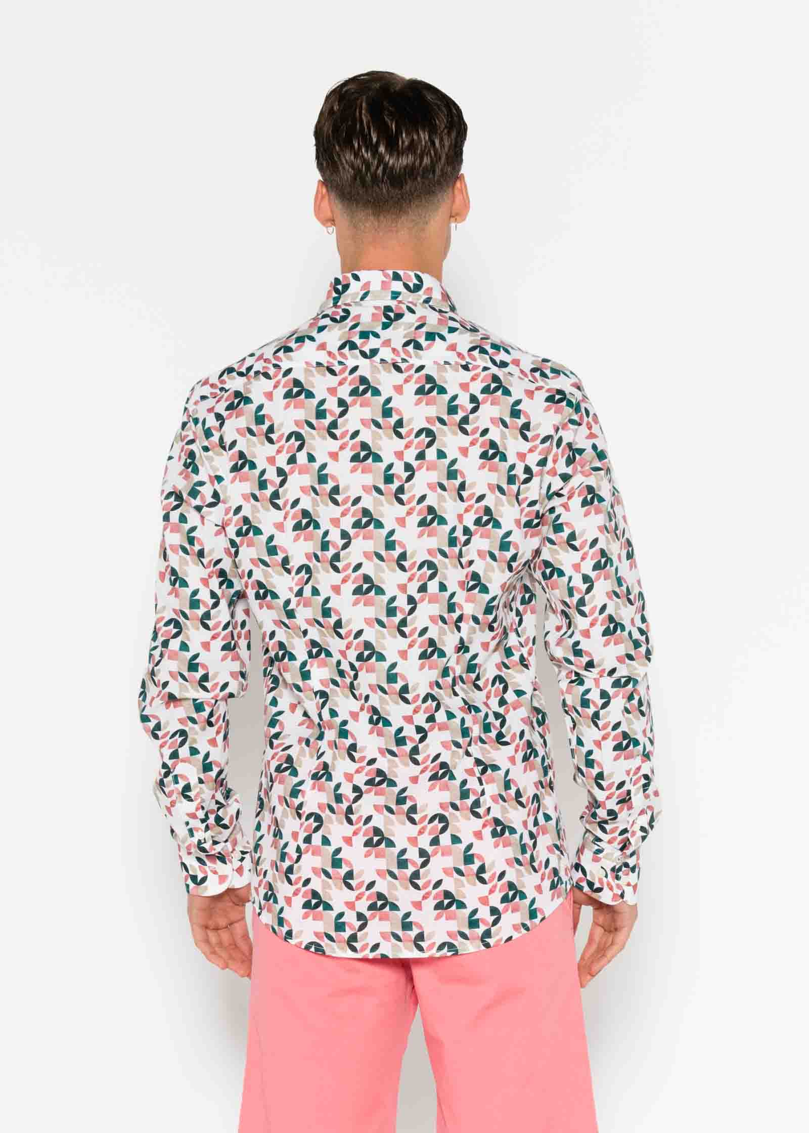 VOILÈ GEOMETRIC PRINTED SHIRT M/L