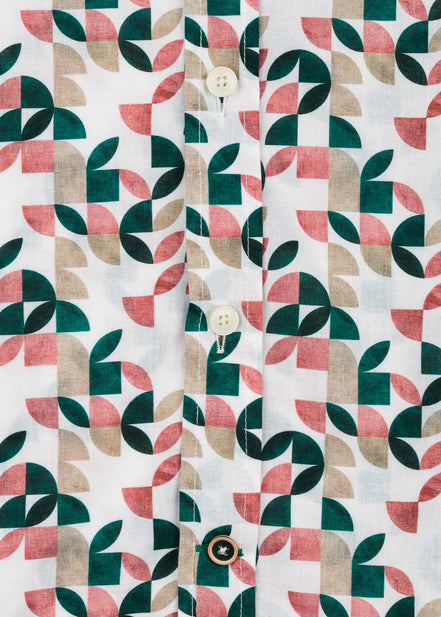 VOILÈ GEOMETRIC PRINTED SHIRT M/L